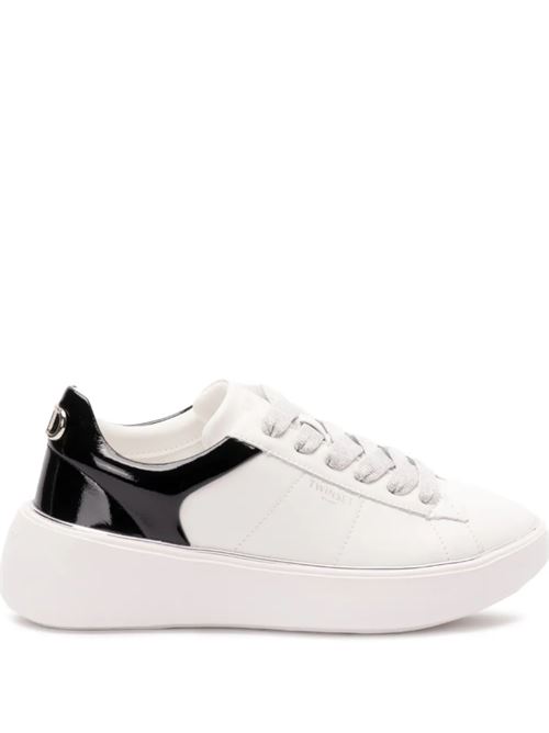 SNEAKER CON LOGO TWIN SET | 251TCP04201870 BIC.OTTICO/NERO
